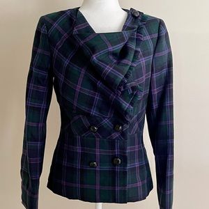 L.A.M.B. Fall 2008 Plaid Blazer as Seen on Blair Waldorf size 8